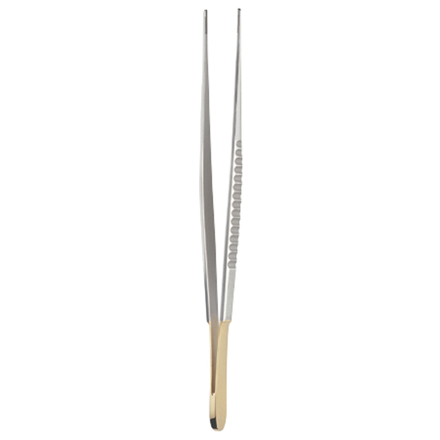 Debakey Needle Pulling Tissue Forceps, Flat Handle, Tungsten Carbide, Straight Tips, 2.0 Mm Straight Tips, 7 1/2" (19.0 Cm)